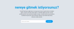 Nereye Gitmek Istersin Için En Iyi Açılış Sayfası Tasarımı