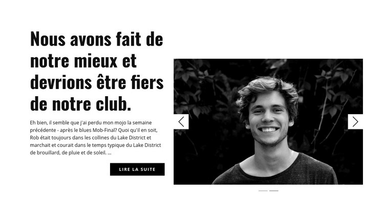 À propos de notre club Créateur de site Web HTML