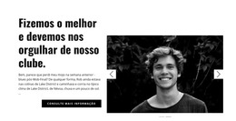 Sobre Nosso Clube - Download De Modelo HTML