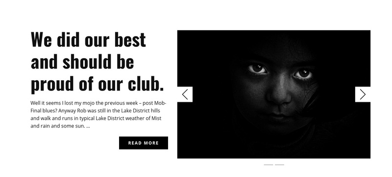 About our club Squarespace Template Alternative