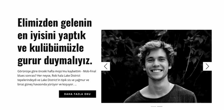 Kulübümüz hakkında Html Web Sitesi Oluşturucu