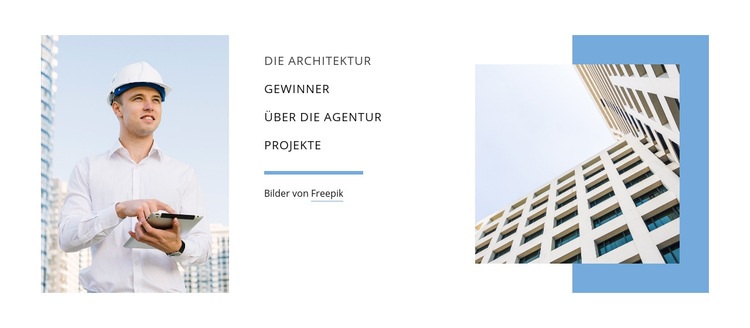 Architektur planen HTML Website Builder