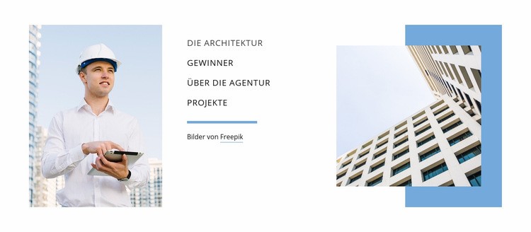 Architektur planen Website-Modell