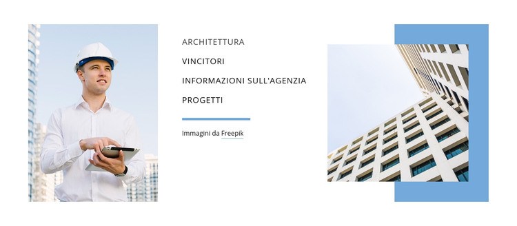 Architettura della pianificazione Modello HTML