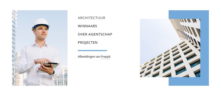 Planning architectuur Website mockup