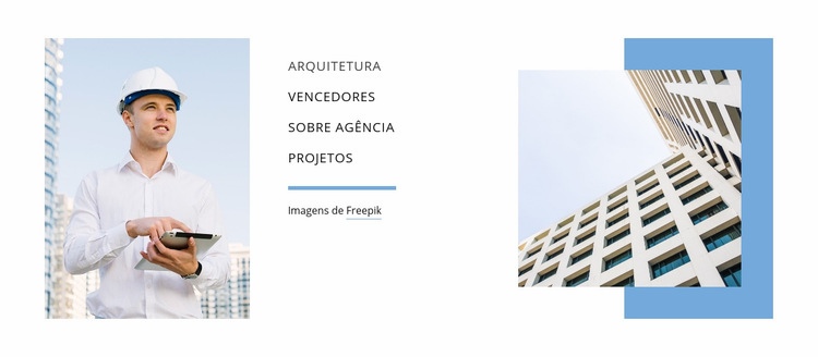 Arquitetura de planejamento Construtor de sites HTML