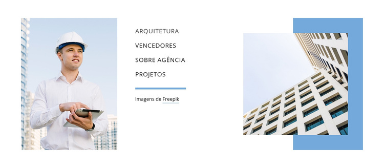 Arquitetura de planejamento Tema WordPress