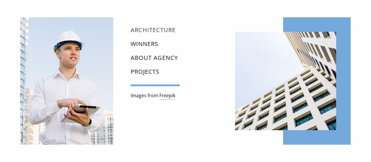 Planning architecture Landing Page