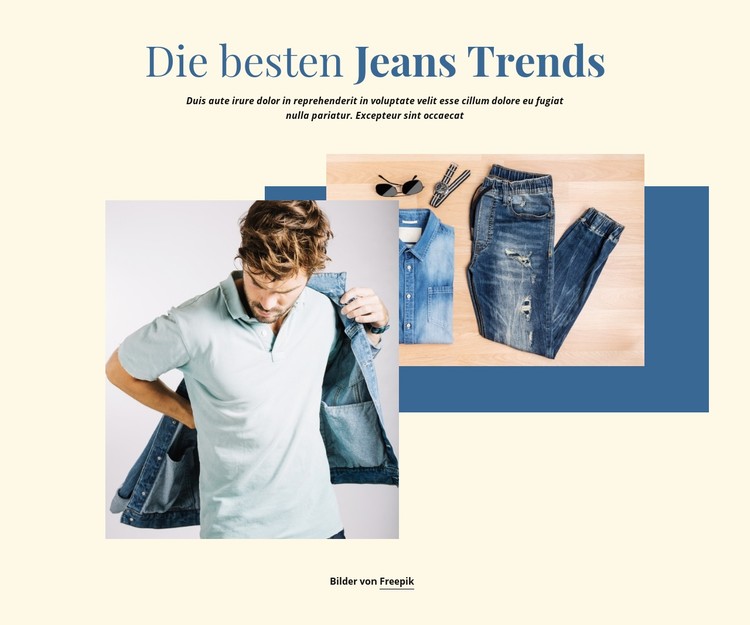 Die besten Jeans-Trends CSS-Vorlage