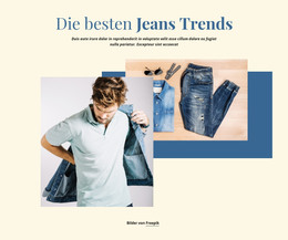 HTML-Landingpage Für Die Besten Jeans-Trends