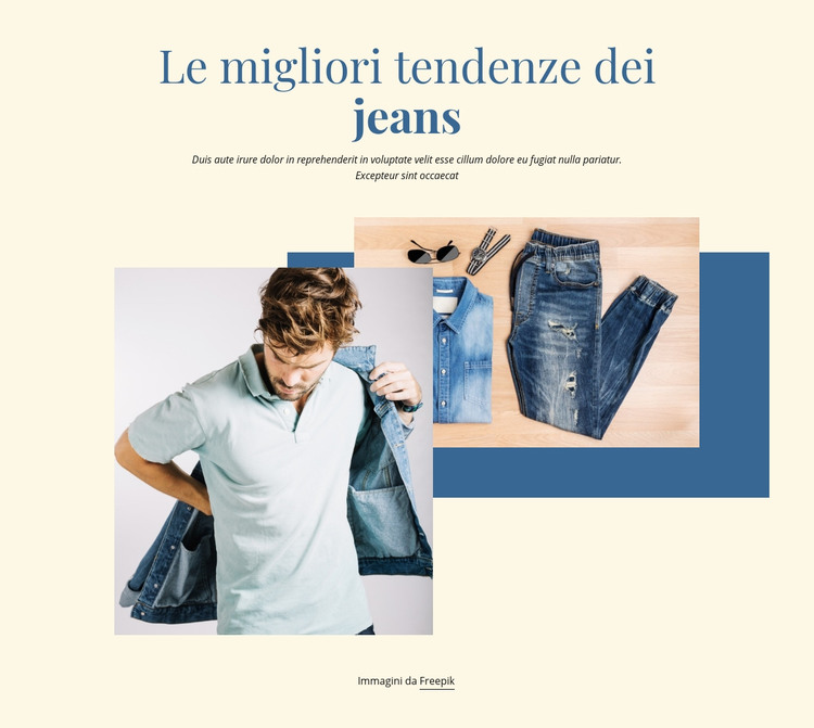 Le migliori tendenze dei jeans Modello HTML