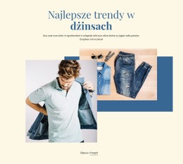 Najlepsze Trendy W Dżinsach - Profesjonalny Szablon HTML5