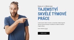 Tajemství Skvělé Týmové Práce Šablona Jedné Stránky