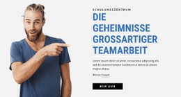 Die Geheimnisse Großartiger Teamarbeit Einzelseitenvorlage