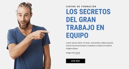 Diseño HTML Para Los Secretos Del Gran Trabajo En Equipo