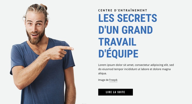 Les secrets d'un grand travail d'équipe Conception de site Web