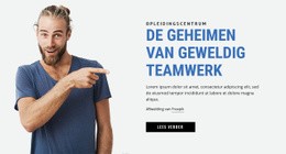 De Geheimen Van Geweldig Teamwerk - Responsieve Websitesjablonen
