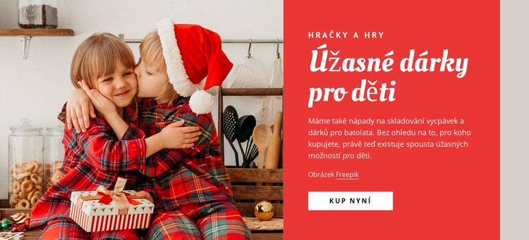 Úžasné dárky pro děti Šablona CSS