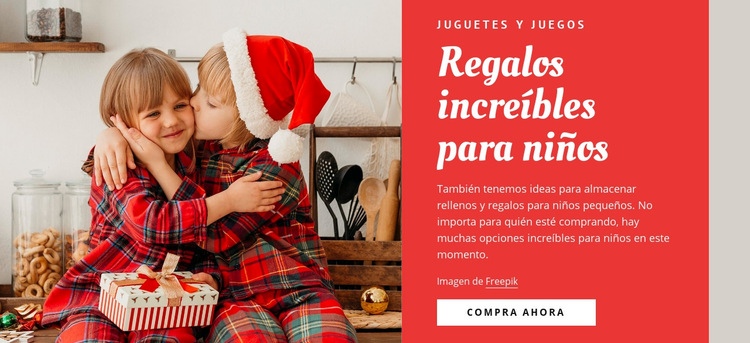 Regalos increibles para ninos Página de destino