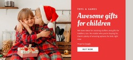 CSS Menu For Awesome Gifts For Children
