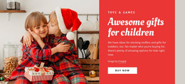 Awesome Gifts For Children - Premium Elements Template