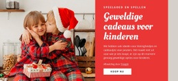 Prachtige Landingspagina Voor Geweldige Cadeaus Voor Kinderen