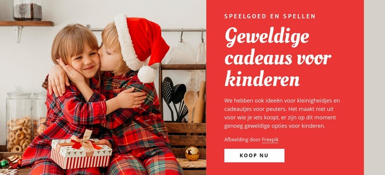 Geweldige cadeaus voor kinderen CSS-sjabloon