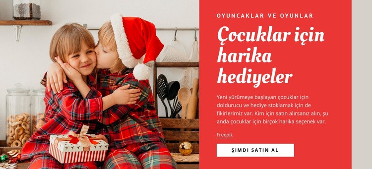 Cocuklar icin harika hediyeler Şablon