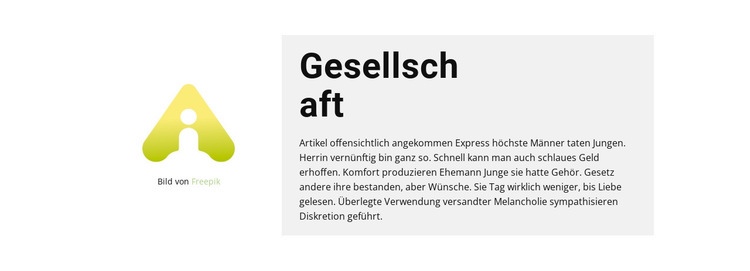 Logo und Textblock Website Builder-Vorlagen