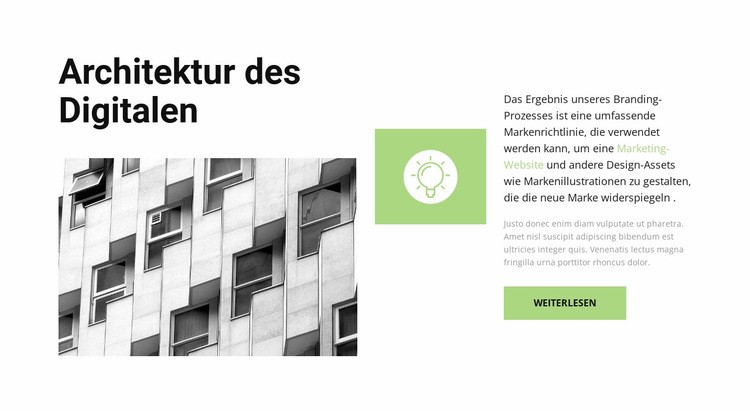 Schnelle Entwicklungsidee Website Builder-Vorlagen