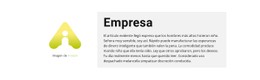 Logotipo Y Bloque De Texto Plantilla HTML5 Y CSS3