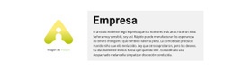 Logotipo Y Bloque De Texto - Plantilla HTML5 De Funcionalidad