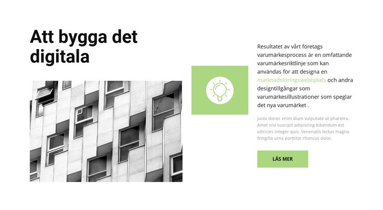 Snabb utvecklingsidé HTML-mall