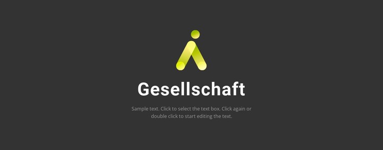 Logo auf dunklem Hintergrund CSS-Vorlage