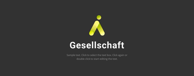 Logo auf dunklem Hintergrund HTML5-Vorlage