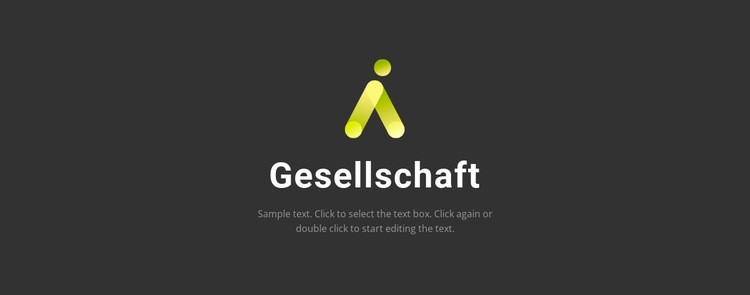 Logo auf dunklem Hintergrund Website design