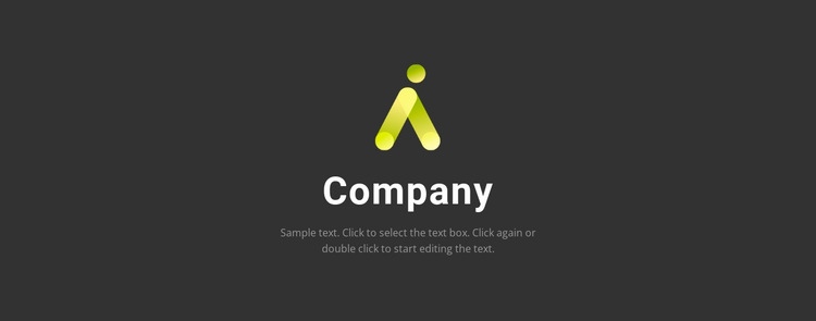 Logo on a dark background Homepage Design