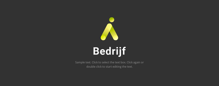 Logo op een donkere achtergrond WordPress-thema