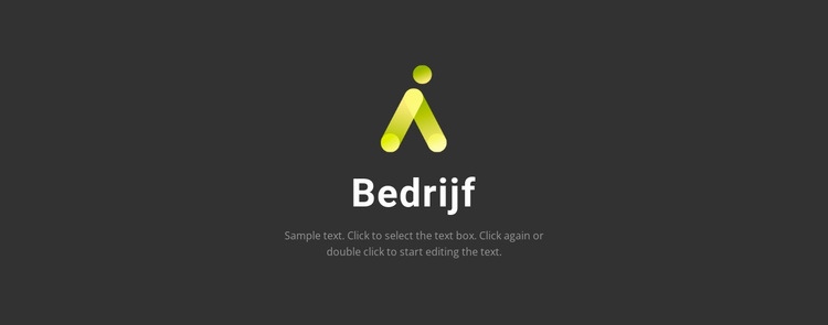 Logo op een donkere achtergrond Website ontwerp