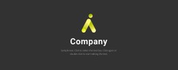 Logo On A Dark Background - Homepage Design
