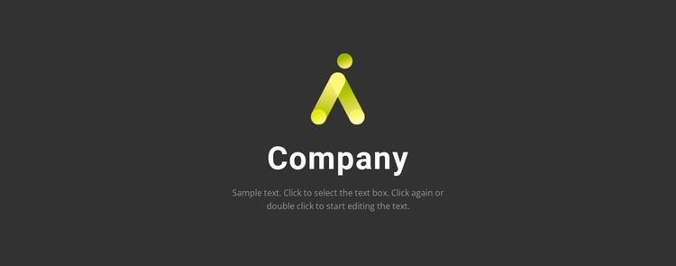 Logo on a dark background Web Page Design