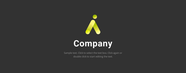 Logo on a dark background Website Mockup