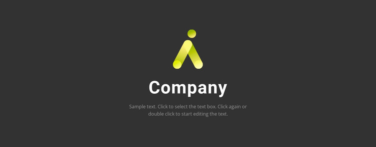 Logo on a dark background WordPress Theme
