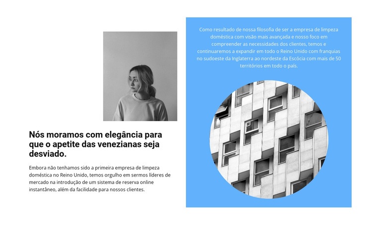 Desenvolvimento de negócios em etapas Maquete do site