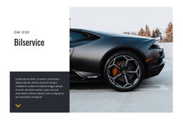 Bilvårdstjänst - Webbplats Med Nedladdning Av HTML-Mall