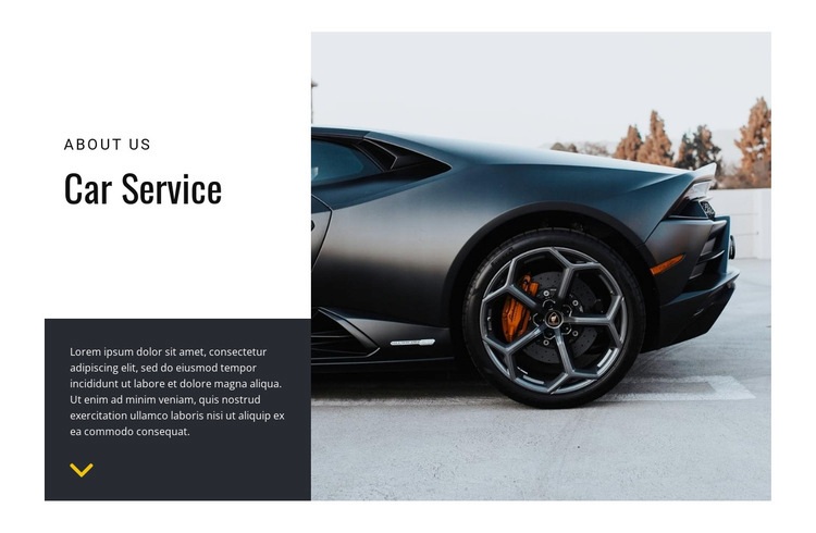 Car care service Web Page Design