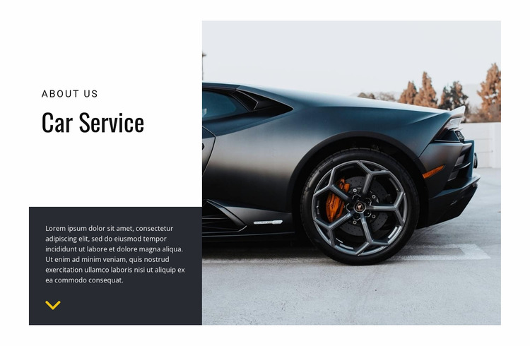 Car care service Website Mockup