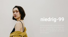 Kapsel-Sommerkollektion - Moderne Landingpage