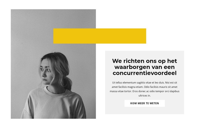 Focus op de essentie Website Builder-sjablonen