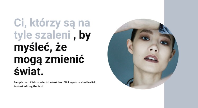 O agencji artystycznej Szablon CSS